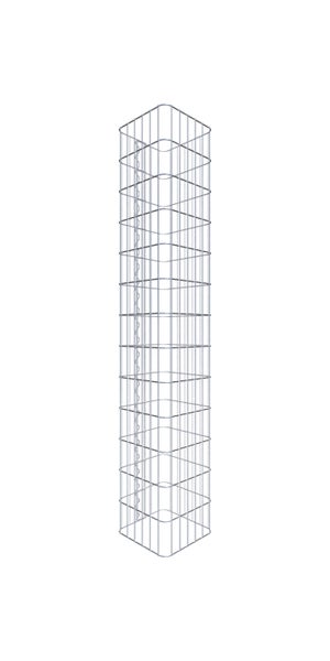 Gabionensäule 32 x 32 cm, MW 5 x 10 cm eckig - Höhe: 1,30 m