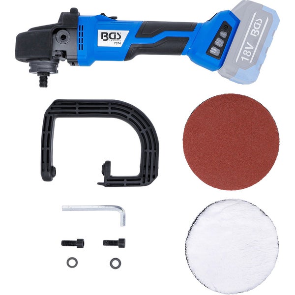 BGS technic Akku-Poliermaschine mit Zubehör