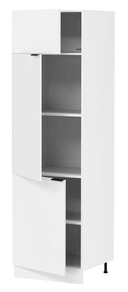 Küchenschrank B. 60 cm Hochschrank Fasola Weiß