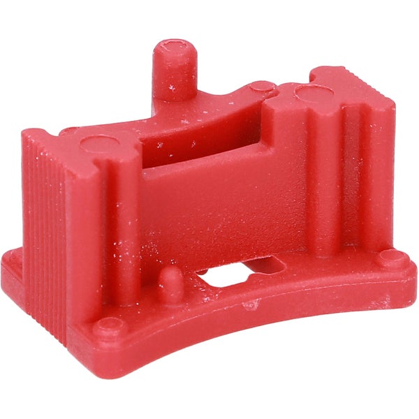 Roter Kunststoffverbinder