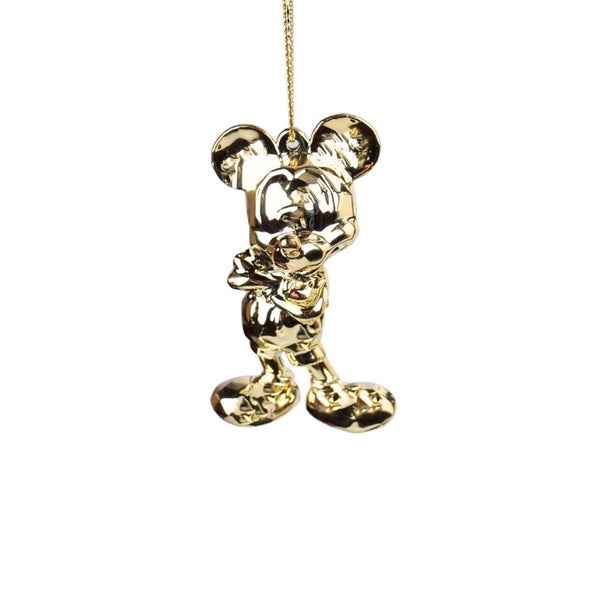 Goldfarbener Mickey Maus Weihnachtshänger - Disney