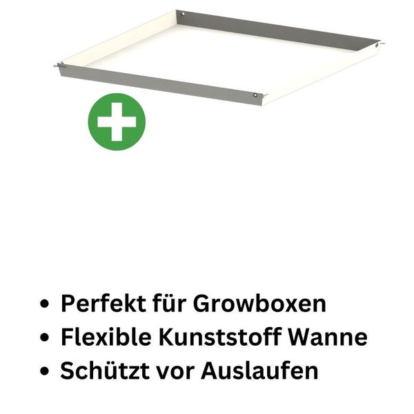 Secret Jardin Water Tray 120x60 cm Wasserdichte Pflanzwanne für Indoor-Gärten & Grow-Setups