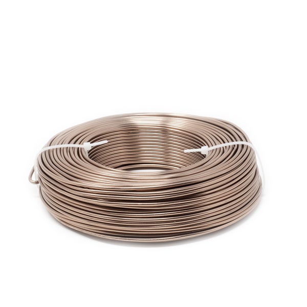 Metalldraht auf Spule, fixiert mit Kabelbindern.