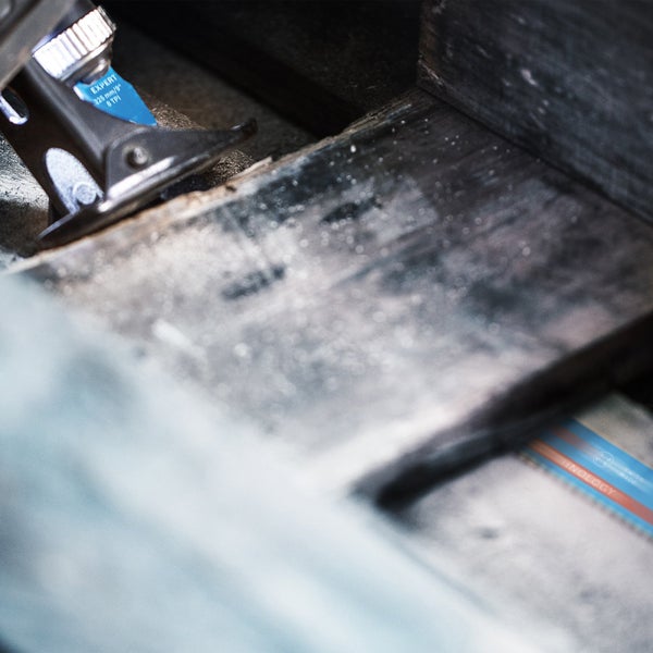 Stichsägeblatt im Einsatz