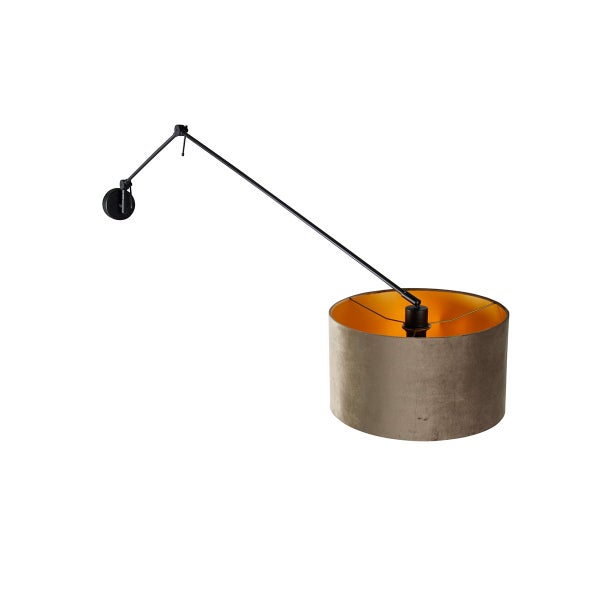 Wandleuchte mit Schirm und verstellbarem Arm