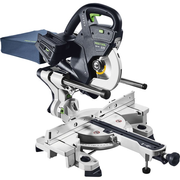 Festool Akku-Kapp-Zugsäge KSC 60 mit Staubsack und Akku