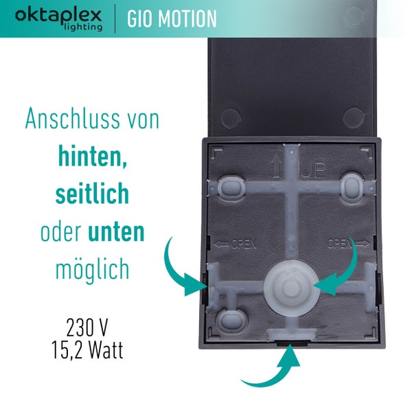 Aussenlampe mit Bewegungsmelder 3000K Warmweiß IP65 1500lm Außenleuchte für Eingänge und Terrassen anthrazit
