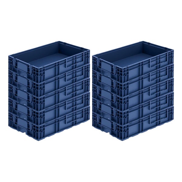 PROREGAL VDA KLT Kleinladungsträger Mit Verbundboden HxBxT 14,7 x 40 x 60 cm 22 Liter KLT Transportbox Transportbehälter Stapelbehälter