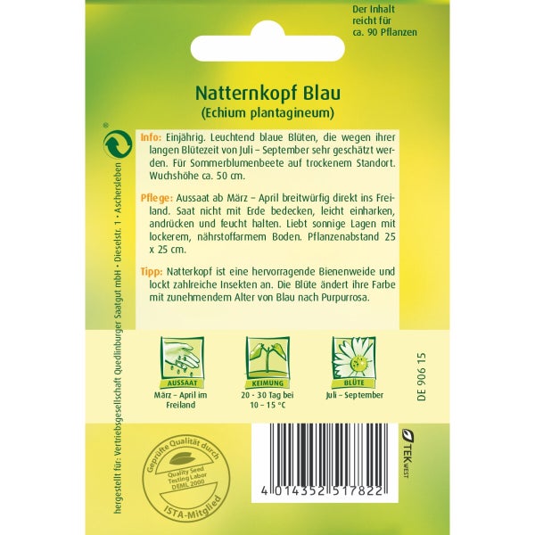 Natternkopf Blau Samen von Quedlinburger SAATGUT