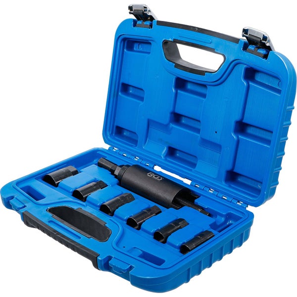 Innenlager-Werkzeugsatz im blauen Werkzeugkoffer