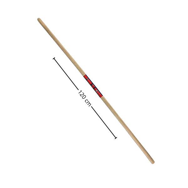 Holzstiel mit einer Länge von 120 Zentimetern
