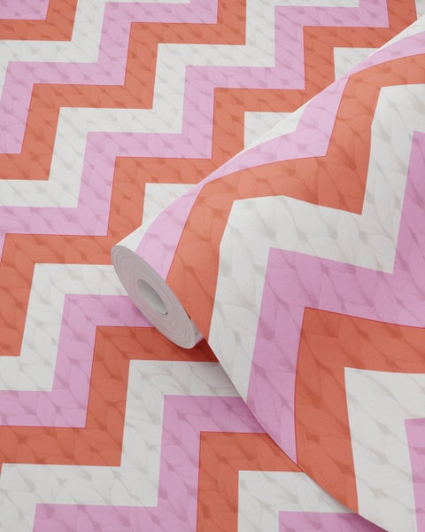 Tapetenrolle mit Zickzackmuster