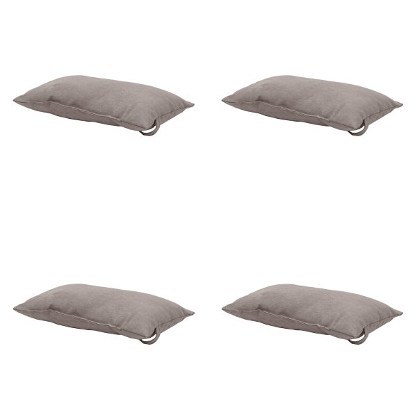 Kissen Panama taupe - Ca. 24x40 cm - 4er-Set