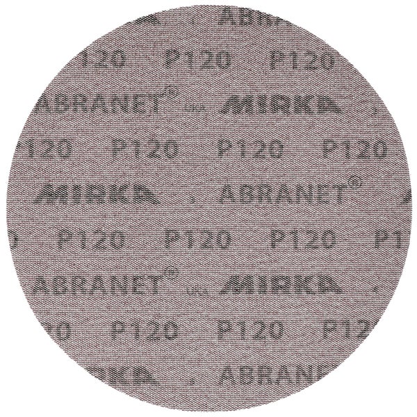 Mirka Abranet Netz-Schleifscheiben Ø 225 mm Klett / Korn P120 / 25 Stk / zum Schleifen von Holz, Spachtel, Lack, Kunststoff / 5422302512