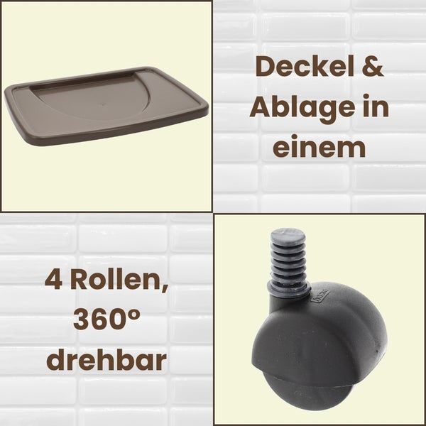 Detailansicht eines Werkstattschranks mit Türbeschlag