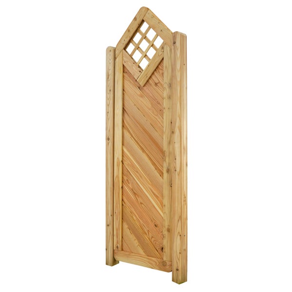 Holzsichtschutzelement mit Gitter