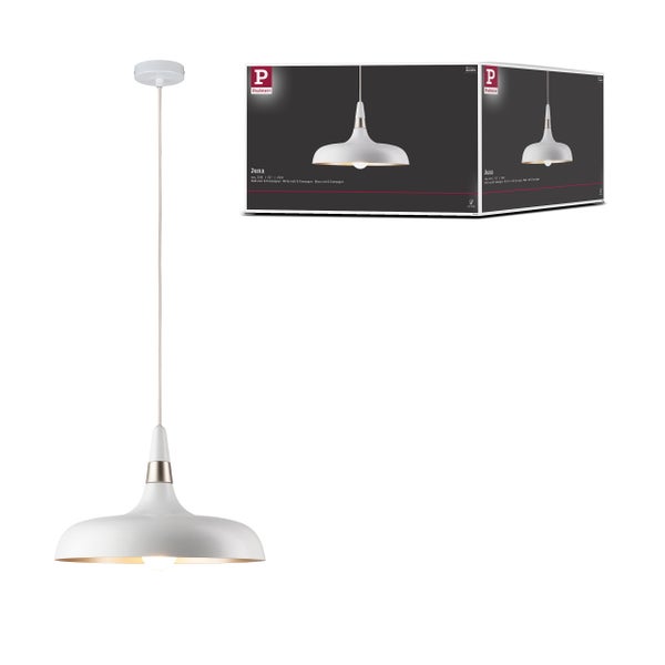 Neordic Pendelleuchte Juna E27 max. 20W Champagner, Weiß matt dimmbar Metall