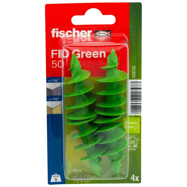 Fischer FID Green 50 Dübel Viererpackung