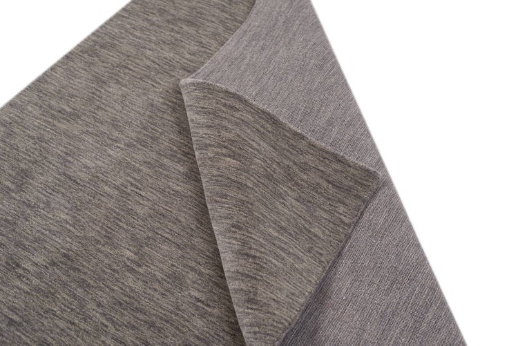 Wollteppich Luxus Designerteppich moderner uni Teppich aus reiner Schurwolle Grau 195x250 cm