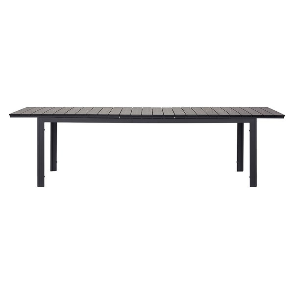 Willy Gartentisch ausziehbar 95x230/287 cm schwarz. 230 X 95 X 76 cm