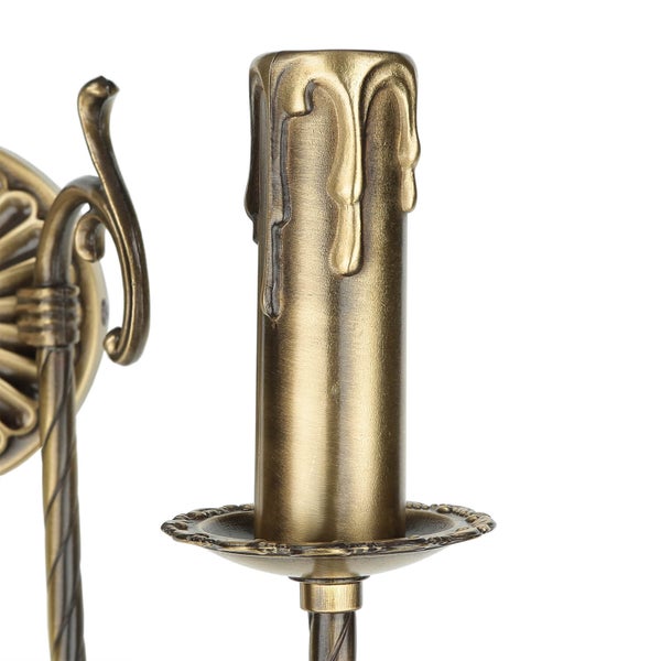 Wandleuchte mit Kerzenhalter