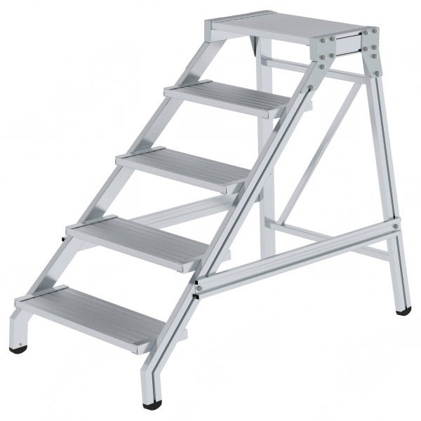 Aluminium Treppenleiter mit vier Stufen