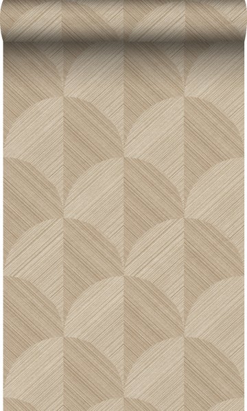 Origin Wallcoverings Öko-Strukturtapete 3D Muster Beige - 0.53 x 10.05 m - 347936