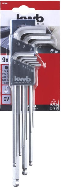 KWB Stiftschlüsselsatz CV 9-teilig, 1476-00