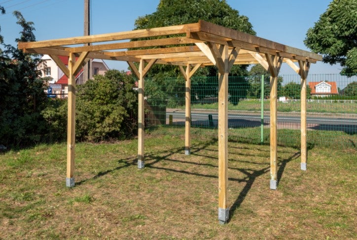 Carport Garagendach 3,04x5,12 m - 15,57 m2