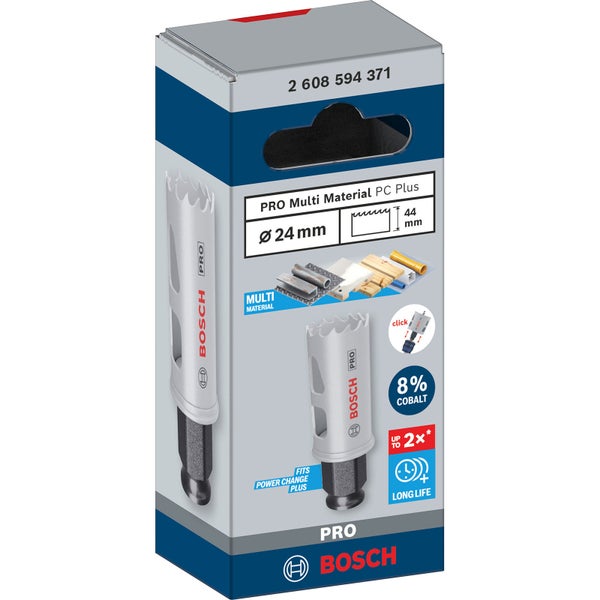 Bosch Pro Lochsäge Multi Material PC Plus, Durchmesser 24 mm, im Karton