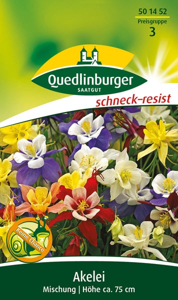 Rückseite der Saatgutpackung Türkischer Mohn Brillant von Quedlinburger Saatgut mit Informationen zu Aussaat, Keimung, Blüte und dem TEKWEST Logo.