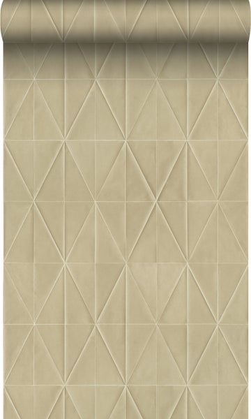 Origin Wallcoverings Tapete Origami-Muster Beige - 53 cm x 10.05 m - 347857