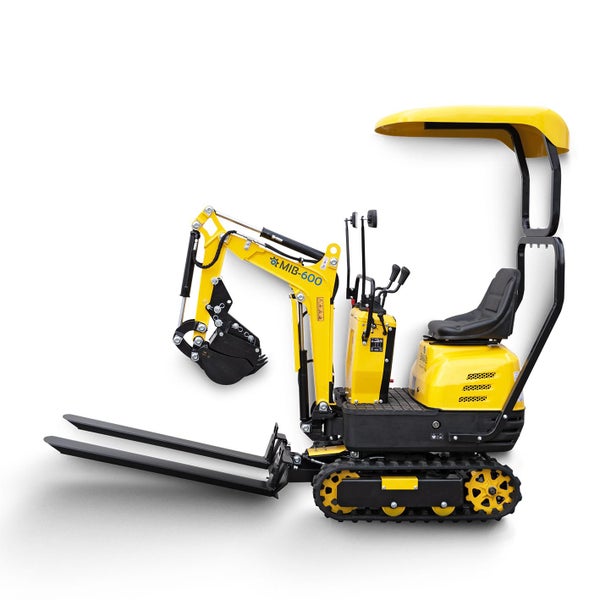 BAMATO Palettengabel für Minibagger MIB-600 - Hochwertiges Anbaugerät für effizientes Arbeiten