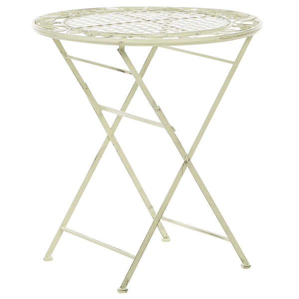 Outdoor Bistrotisch BIVIO 70 cm 70 cm Metall Hellgrün