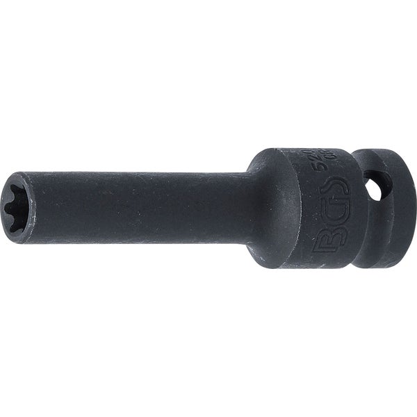 BGS Kraft-Steckschlüssel-Einsatz E-Profil, tief Antrieb Innenvierkant 12,5 mm (1/2) SW E10 mm - 5204-10