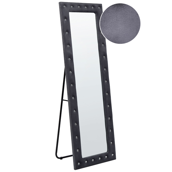 Ganzkörperspiegel mit Strass-Verzierung auf einem Ständer