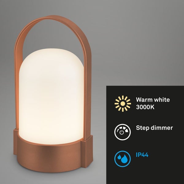 LED Tischlampe Akku LED Tischleuchte Dimmbar Kabellos Touch Terrasse Warmweiß