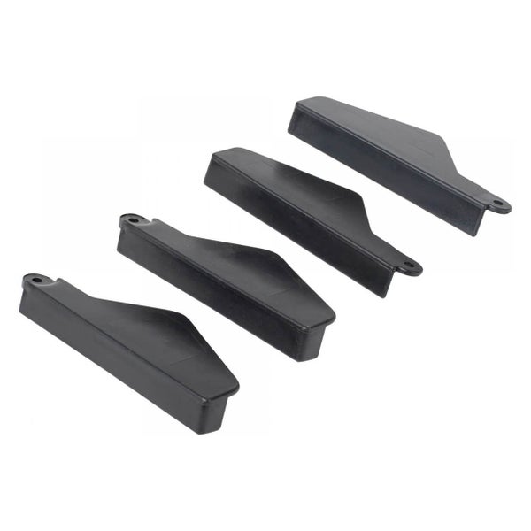 Vier Abdeckkappen für Bauanwendungen