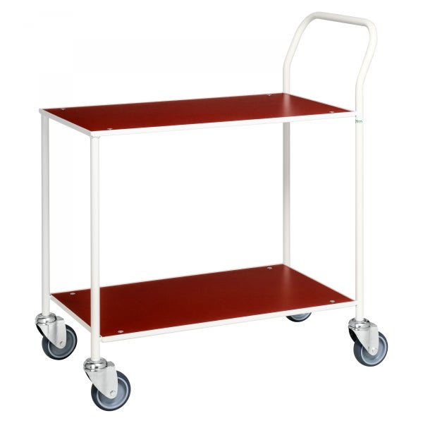 Servierwagen mit zwei Ablageflächen und Griff