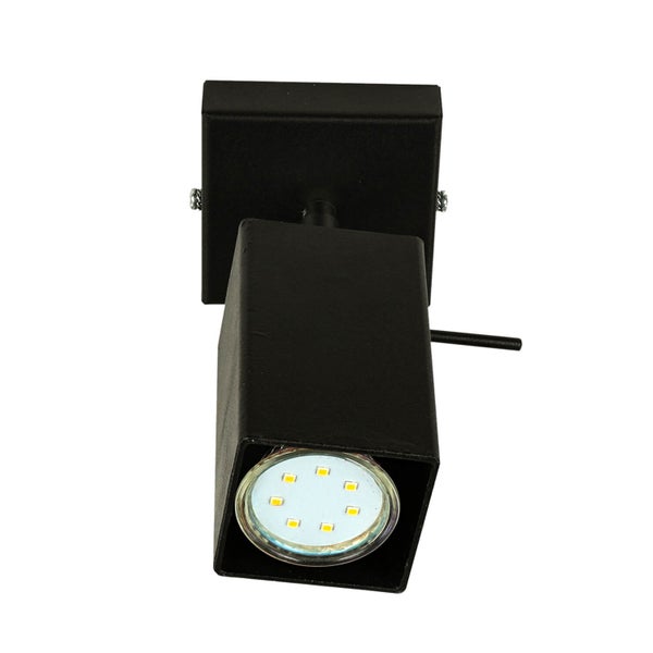 Schwarze LED-Deckenleuchte für den Innenbereich