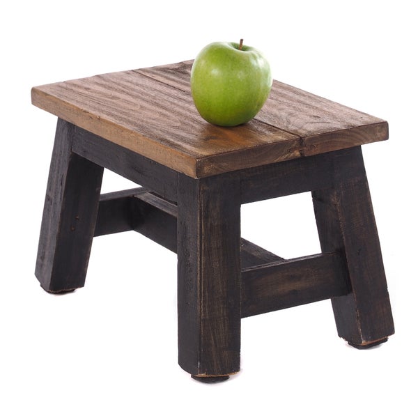 Blumenhocker Monte Mahagoni Massivholz 04 schwarz-natur
