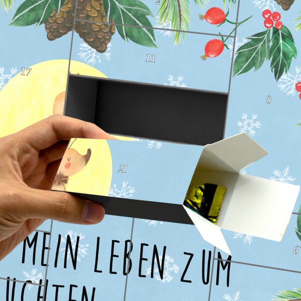 Mr. & Mrs. Panda Befüllbarer Adventskalender Glühwürmchen - Blau Pastell