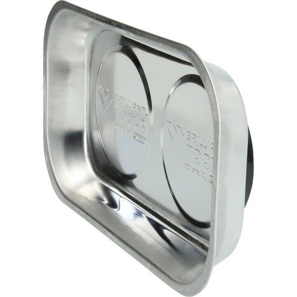 Brilliant Tools Magnetteller aus Edelstahl, 140 x 240 Millimeter, in Verpackung
