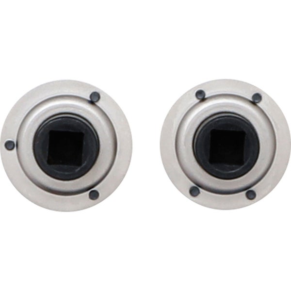 Zwei Stecknusseinsätze mit Vierkantantrieb