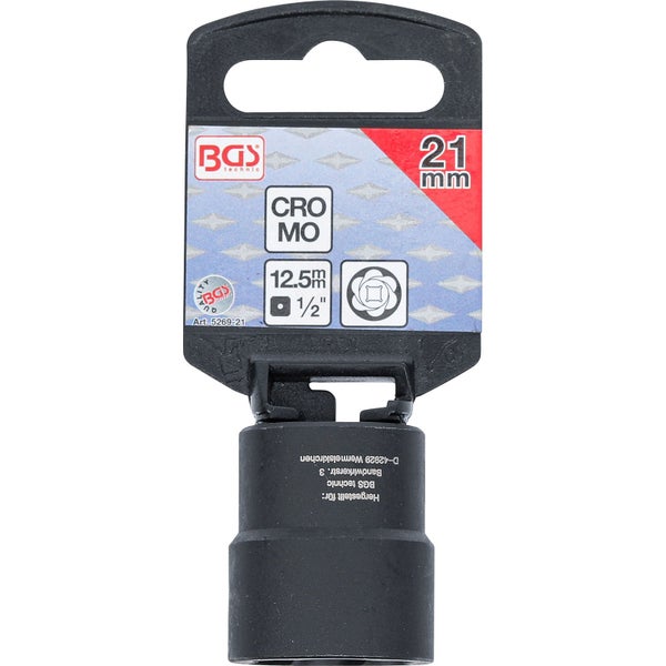 BGS Technic Steckschlüssel-Einsatz, 21 Millimeter