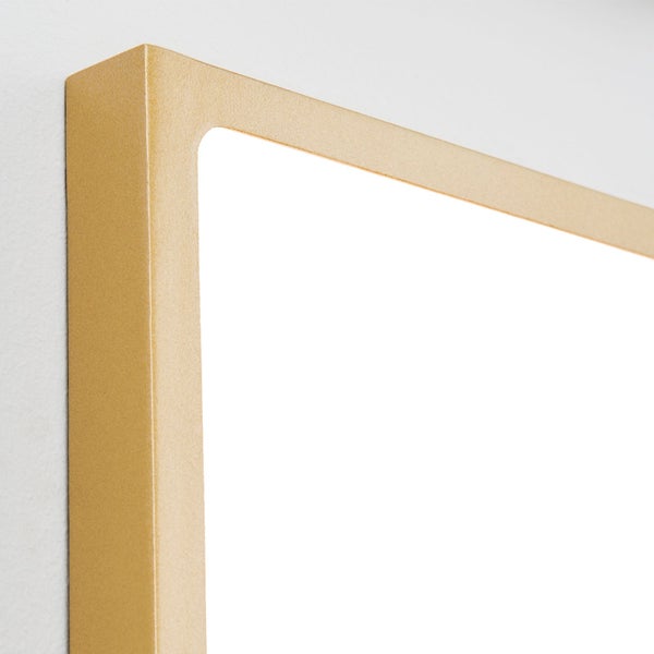 LED Deckenleuchte Lero 30 x 30 cm Gold 3000K 2400lm