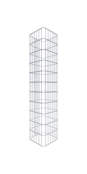 Gabionensäule 32 x 32 cm, MW 5 x 10 cm eckig - Höhe: 1,10 m