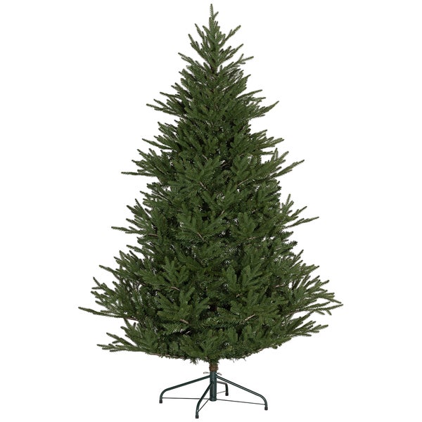 HOMCOM künstlicher Weihnachtsbaum, 180 cm Christbaum mit 2380 Spitzen, klappbar Metallständer, für Weihnachten Deko, Grün