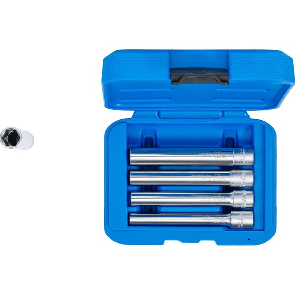 BGS Steckschlüssel-Einsatz-Satz Sechskant extra tief Antrieb Innenvierkant 10 mm (3/8) SW 8 - 14 mm 5tlg. - 9863