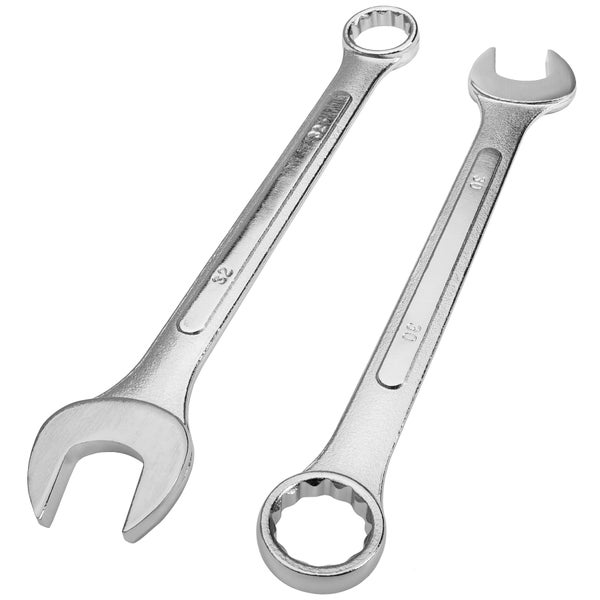Maul-Ringschlüsselsatz tectake  25-teilig inklusive Rolltasche mit Ösen